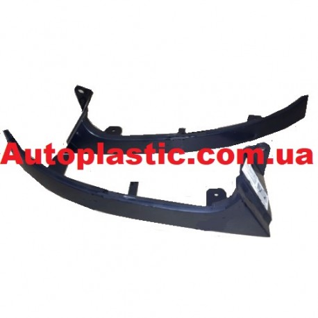 Ресницы бампера Daewoo Lanos,Sens крашеные цвет 87U (серо черный)